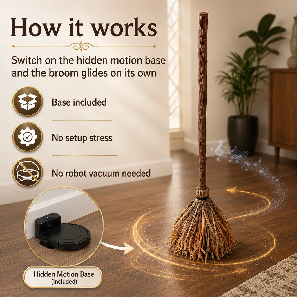 Self-Moving Enchanted Broom